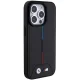 BMW Quilted Tricolor MagSafe dėklas, skirtas iPhone 15 Pro Max, juodas