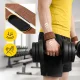 4FIZJO odiniai traukos diržai Deadlift Straps, rudi