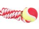 Šunų žaislas su kamuoliuku ir virve, 34 cm