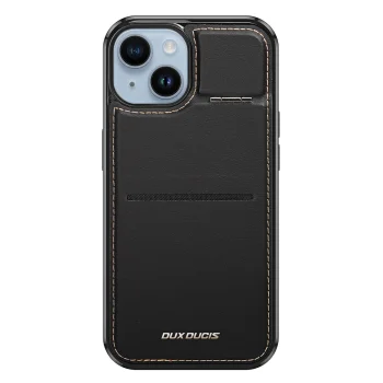 Dėklas-piniginė Dux Ducis Rafi Mag su stovu iPhone 14 Plus telefonui, RFID, juodas