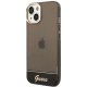 Guess Translucent dėklas, skirtas iPhone 14 Plus 6.7\", juodas
