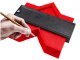 Contour Gauge Profile Tool for Shape Duplication 14.5 cm, Red