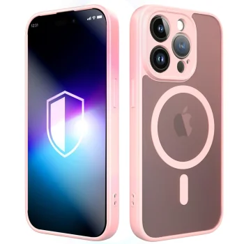3mk Misty MagCase Phone Case for iPhone 14 Pro with MagSafe, Pink