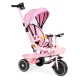 ECOTOYS 2-in-1 triratukas-vežimėlis su 360° sukamąja kėde, rožinis