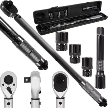 Torque Wrench 1/2" Bigstren 28-210 Nm, with 17/19/21 mm Sockets and Extension