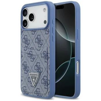 Guess 4G nauble Card Triange case for iPhone 18 Pro Max / 17 Pro Max, blue