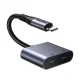 Joyroom SY-L02 2-in-1 Lightning Audio & Charging Adapter, Black