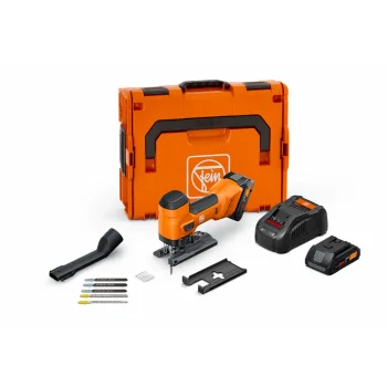 Akumuliatorinis siaurapjūklis Fein F-IRON JIG 26 AS Set, 18 V, 2x 4.0 Ah, L-BOXX