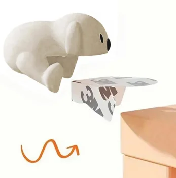 Dog Shaped Corner Protectors, 4 pcs, Beige