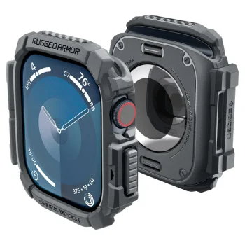 Spigen Rugged Armor dėklas Apple Watch 10 (46mm), pilkas