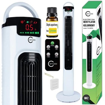 Carruzzo koloninis ventiliatorius su LCD ekranu ir pulteliu, 45W