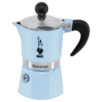 Bialetti Rainbow kavinukas, 1 puodelis (60ml), šviesiai mėlynas