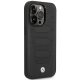 „BMW Leather Seats Pattern“ dėklas „iPhone 14 Pro Max“ su „MagSafe“, juodas