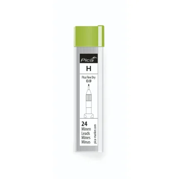 Grafito šerdelės Pica Fine-Dry H 7050, 0.9 mm, 24 vnt., juodos