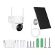 MOES WCM-J10-S 4MP Wi-Fi lauko IP vaizdo kamera su saulės moduliu