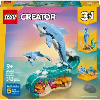 LEGO Creator 31385 Jūros gyvūnai: Gražieji delfinai