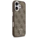 Guess dėklas iPhone 17 telefonui 4G PU Leather su MagSafe, rudas