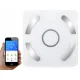 Analitinės vonios svarstyklės su Bluetooth, stiklas, 180 kg, baltos