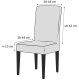 Universal Chair Cover with Reindeer Pattern, Black