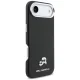 Karl Lagerfeld Karl & Choupette Head Pins Saffiano MagSafe dėklas telefonui iPhone Air, juodas