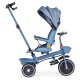 ECOTOYS 2-in-1 Tricycle Stroller with Rotating Seat, Blue