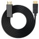 DisplayPort to HDMI Cable, 1.8m, 4K Support, Black