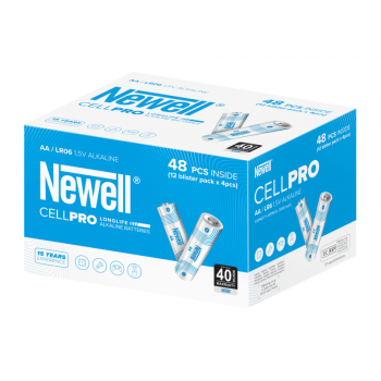 Šarminės baterijos Newell CellPro AA, 48 vnt. (12x4 vnt.)