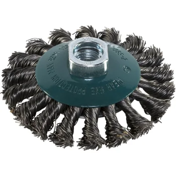 Kūginis vielinis šepetys Makita D-39861 kampiniam šlifuokliui, 100 mm, M14