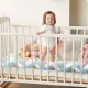 Ricokids Braided Cot Bumper, 3 m, blue-grey
