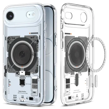 Spigen Ultra Hybrid Mag dėklas, skirtas iPhone 17 / 17 Air, skaidrus
