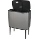 Šiukšliadėžė Brabantia Bo Touch Bin, 3 x 11 l, pilka