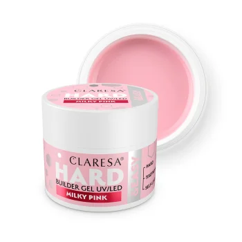 Claresa Hard&Easy Builder Gel formuojantis nagų gelis, Milky Pink, 45g