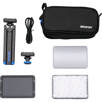 Amaran Ace 25c Kit RGBWW LED vaizdo šviesa, sidabrinė