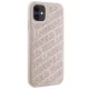 Karl Lagerfeld dėklas iPhone 11 / XR telefonui, Quilted K Pattern, rožinis