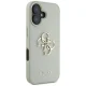 Guess Grained Big 4G Logo Small Classic Logo dėklas, skirtas iPhone 16, žalias