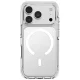 Uniq Combat Magclick Charging dėklas iPhone 18 Pro / 17 Pro, baltas