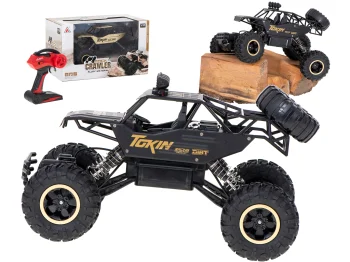 Ikonka Rock Crawler 1:12 4WD RC radijo bangomis valdomas automobilis, juodas