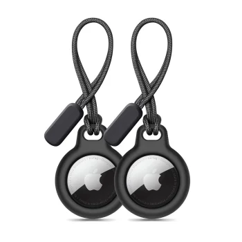 Tech-Protect Rough 2-Pack Case for Apple AirTag, Black