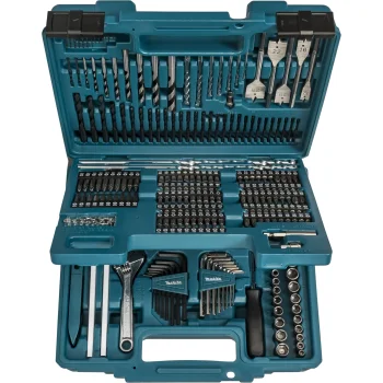 Grąžtų ir sukimo antgalių rinkinys Makita E-11689, 256 vnt.