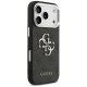 Guess 4G Big 4G Classic Logo dėklas, skirtas iPhone 17 Pro Max, juodas