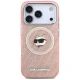 Karl Lagerfeld IML Choupette Head Logo MagSafe dėklas iPhone 17 Pro Max, rožinis