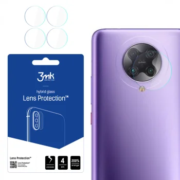 Xiaomi Poco F2 Pro 5G 3MK Lens Protection Back Camera Tempered Glass Protector, 4 pcs.