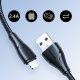Joyroom USB į iPhone Lightning įkrovimo ir duomenų laidas 2.4A, 3m, juodas