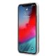 Guess iPhone 12 Pro Max dėklas 4G Big Liquid Glitter, sidabrinis
