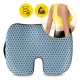 4FIZJO Orthopedic Seat Cushion with Memory Foam, Blue-Grey