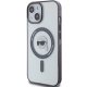 Karl Lagerfeld IML Karl`s Head MagSafe dėklas iPhone 15, Skaidrus/Juodas