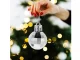 Christmas Tree Baubles 3cm, 36 Pcs, Silver and White
