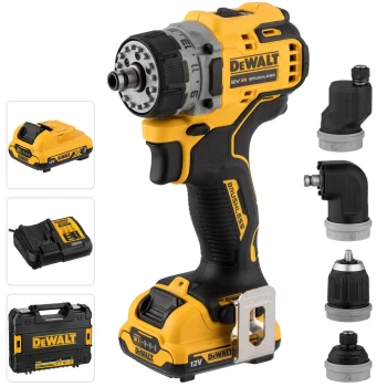 Akumuliatorinis gręžtuvas-suktuvas DeWalt DCD703L2T-QW 12V 2x 3.0Ah