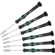 Atsuktuvų rinkinys Wera 2069/6 su laikikliu, 6 dalių, Black / Green