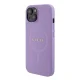 Guess Saffiano MagSafe dėklas skirtas iPhone 15, violetinis